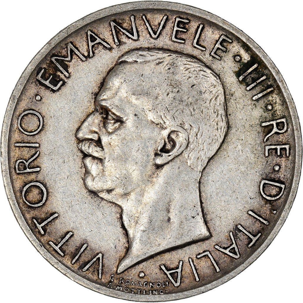 Coin, Italy, Vittorio Emanuele III, 5 Lire, 1930, Rome, VF(30-35), Silver