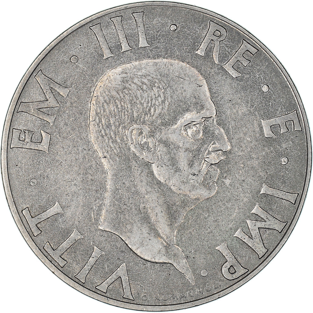 Coin, Italy, Vittorio Emanuele III, 2 Lire, 1939, Rome, VF(30-35), Stainless