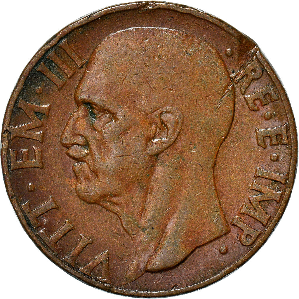 Munten, Italië, Vittorio Emanuele III, 10 Centesimi, 1939, Rome, ZF+