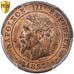 Frankrijk, Napoleon III, 2 Centimes, 1853, Marseille, Bronzen, PCGS, MS64RD