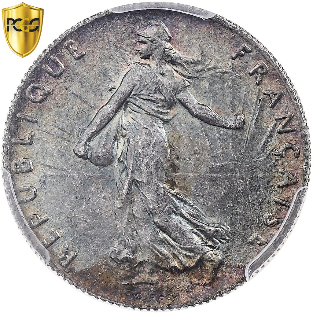 France, 50 Centimes, Semeuse, 1901, Paris, Silver, PCGS, MS64, Gadoury:420