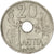 Moneta, Grecja, George I, 20 Lepta, 1912, EF(40-45), Nikiel, KM:64