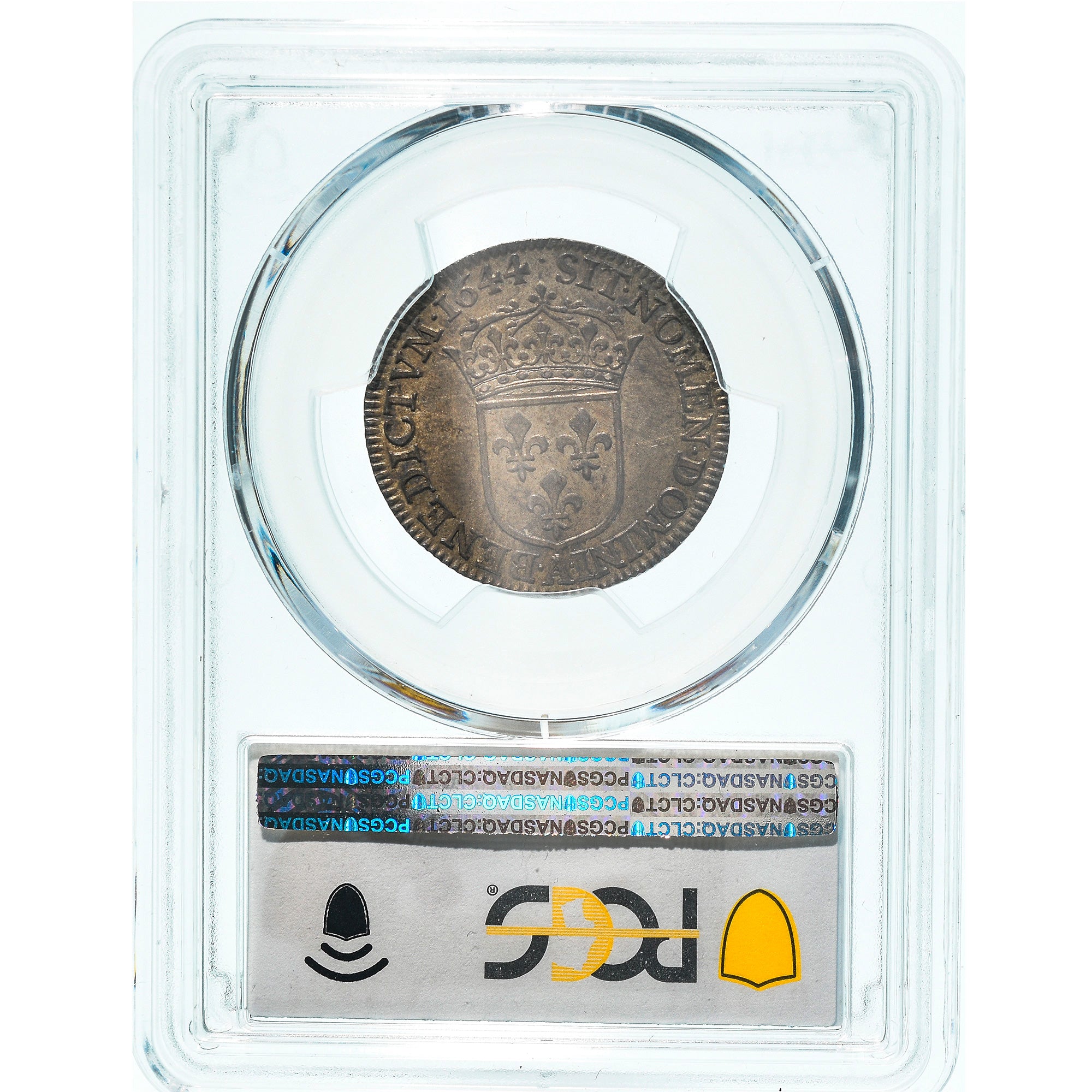 Moneda, Francia, Louis XIV, 1/4 Écu à la mèche courte, 1/4 Ecu, 1644, Paris