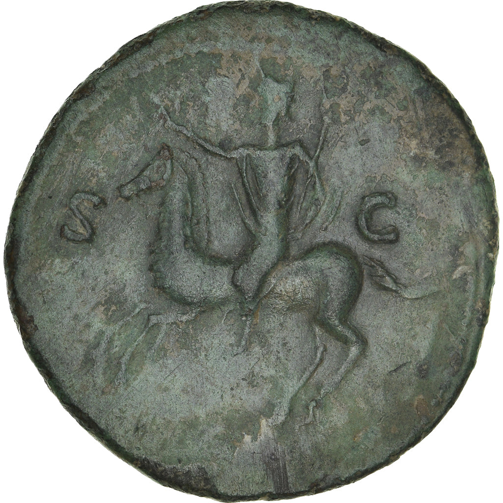 Titus, As, 69-96, Uncertain Mint, Contemporary forgery, Bronze, S