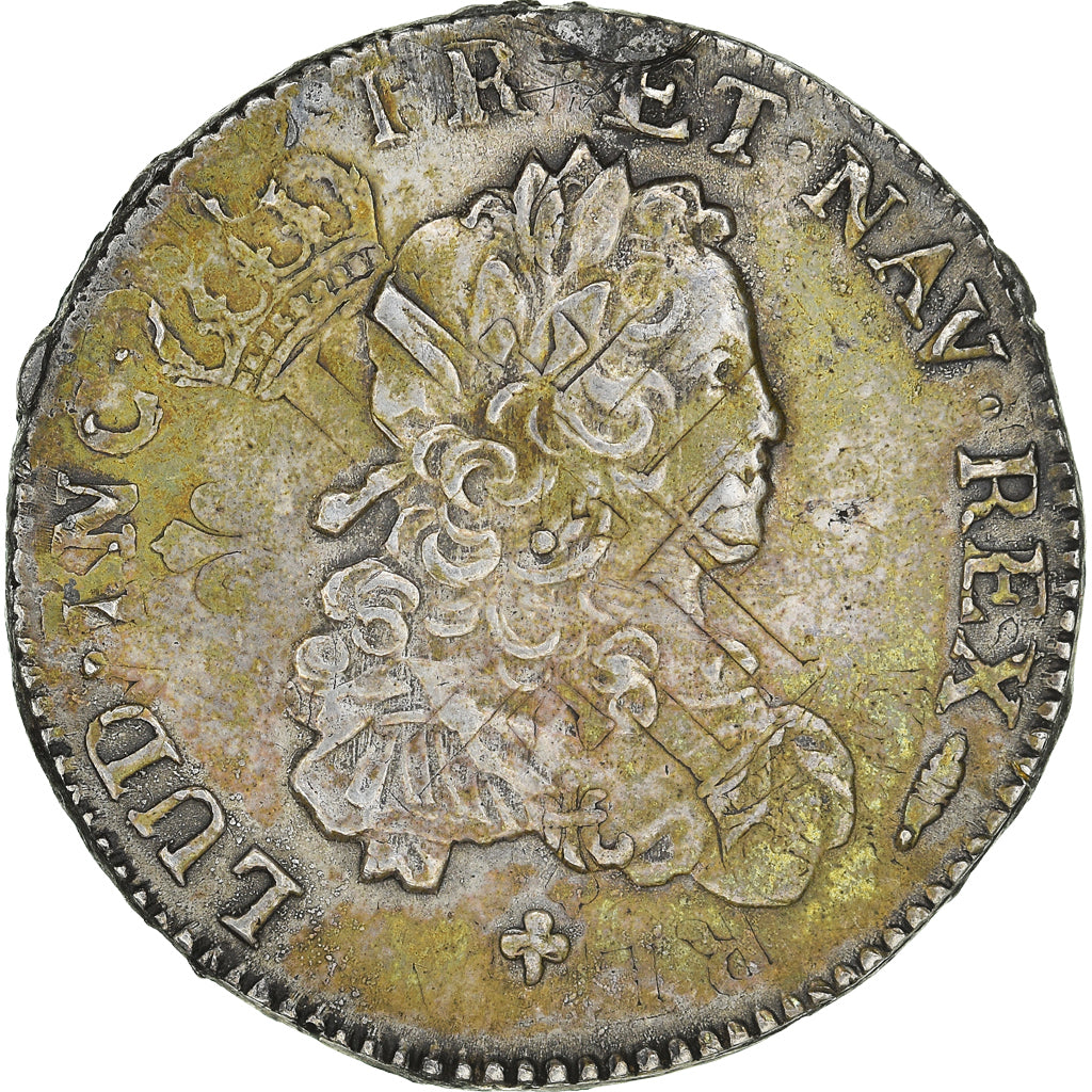 Moeda, França, 1/3 Ecu, 1723, Bordeaux, Rara, VF(30-35), Prata, Gadoury:306