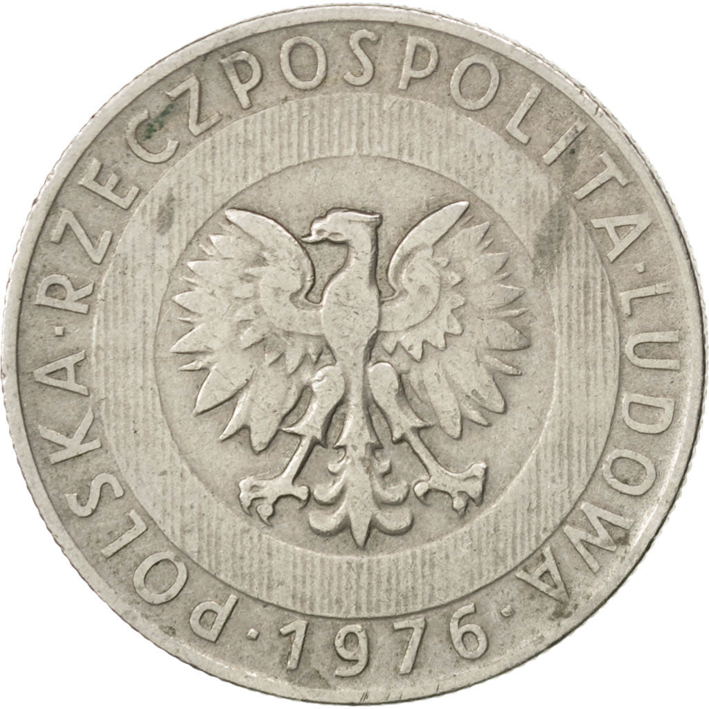 Coin, Poland, 20 Zlotych, 1976, EF(40-45), Copper-nickel, KM:67