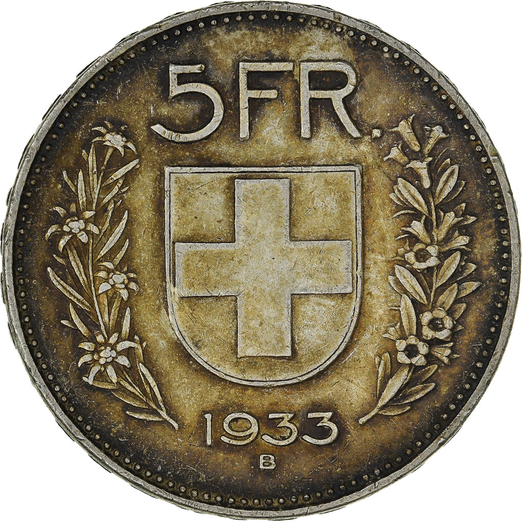 Monnaie, Suisse, 5 Francs, 1933, Bern, TTB, Argent, KM:40