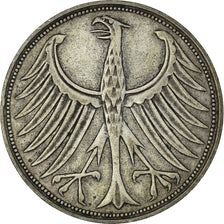 Coin, GERMANY - FEDERAL REPUBLIC, 5 Mark, 1951, Munich, EF(40-45), Silver