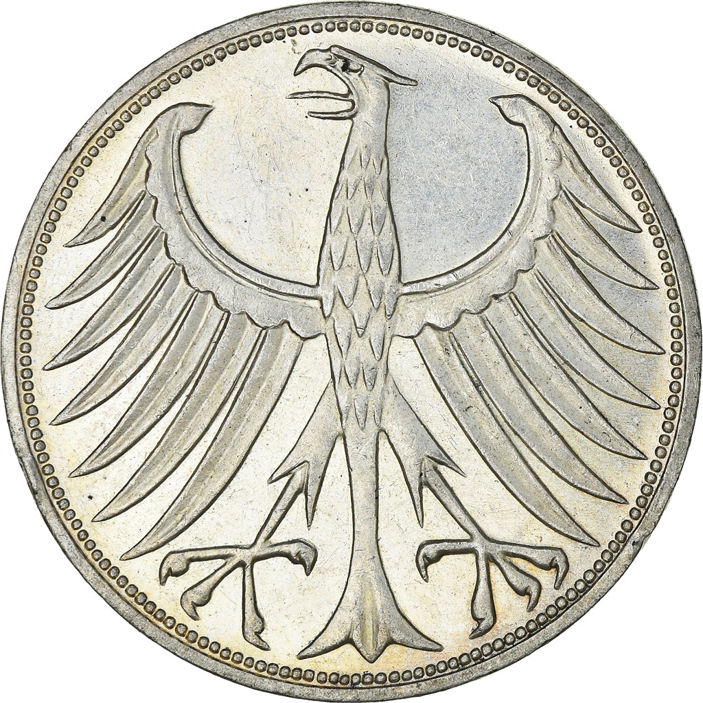 Moneta, GERMANIA - REPUBBLICA FEDERALE, 5 Mark, 1970, Karlsruhe, SPL-, Argento