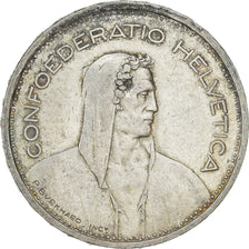 Coin, Switzerland, 5 Francs, 1954, Bern, EF(40-45), Silver, KM:40