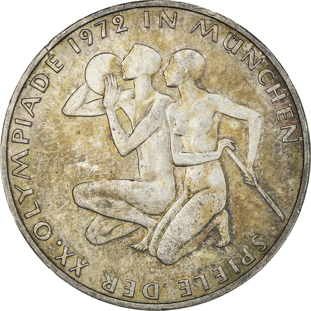 Coin, GERMANY - FEDERAL REPUBLIC, 10 Mark, 1972, Munich, EF(40-45), Silver