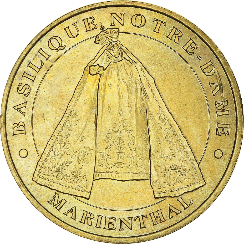 Francja, Token, Żeton turystyczny, Marienthal -  Basilique, Sztuka i Kultura