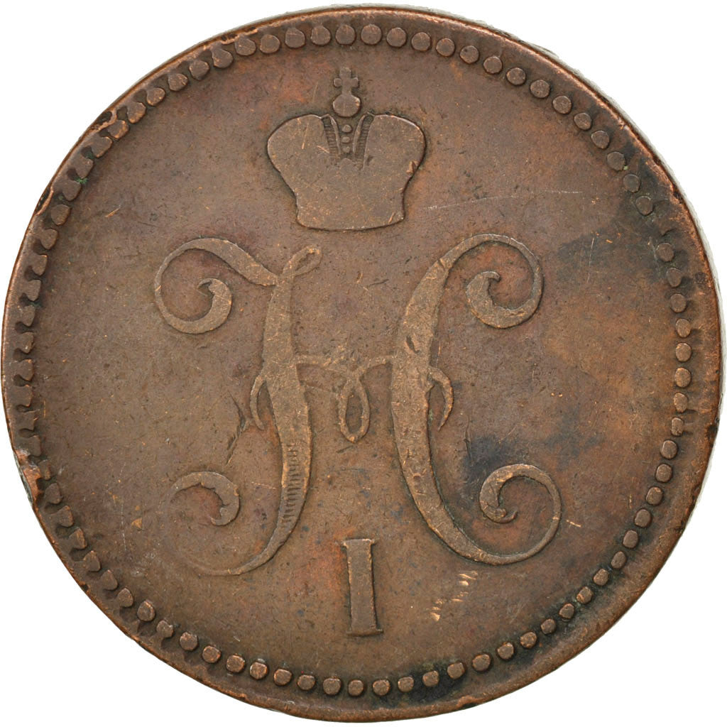 Monnaie, Russie, Nicholas I, 3 Kopeks, 1842, Ekaterinbourg, TB, Cuivre, KM:146.1