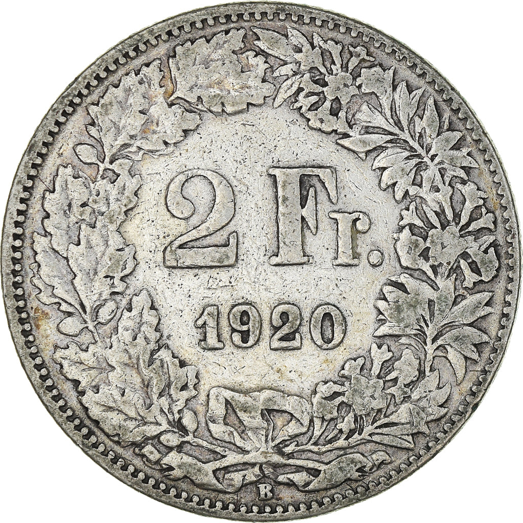 Monnaie, Suisse, 2 Francs, 1920, Bern, TB+, Argent, KM:21