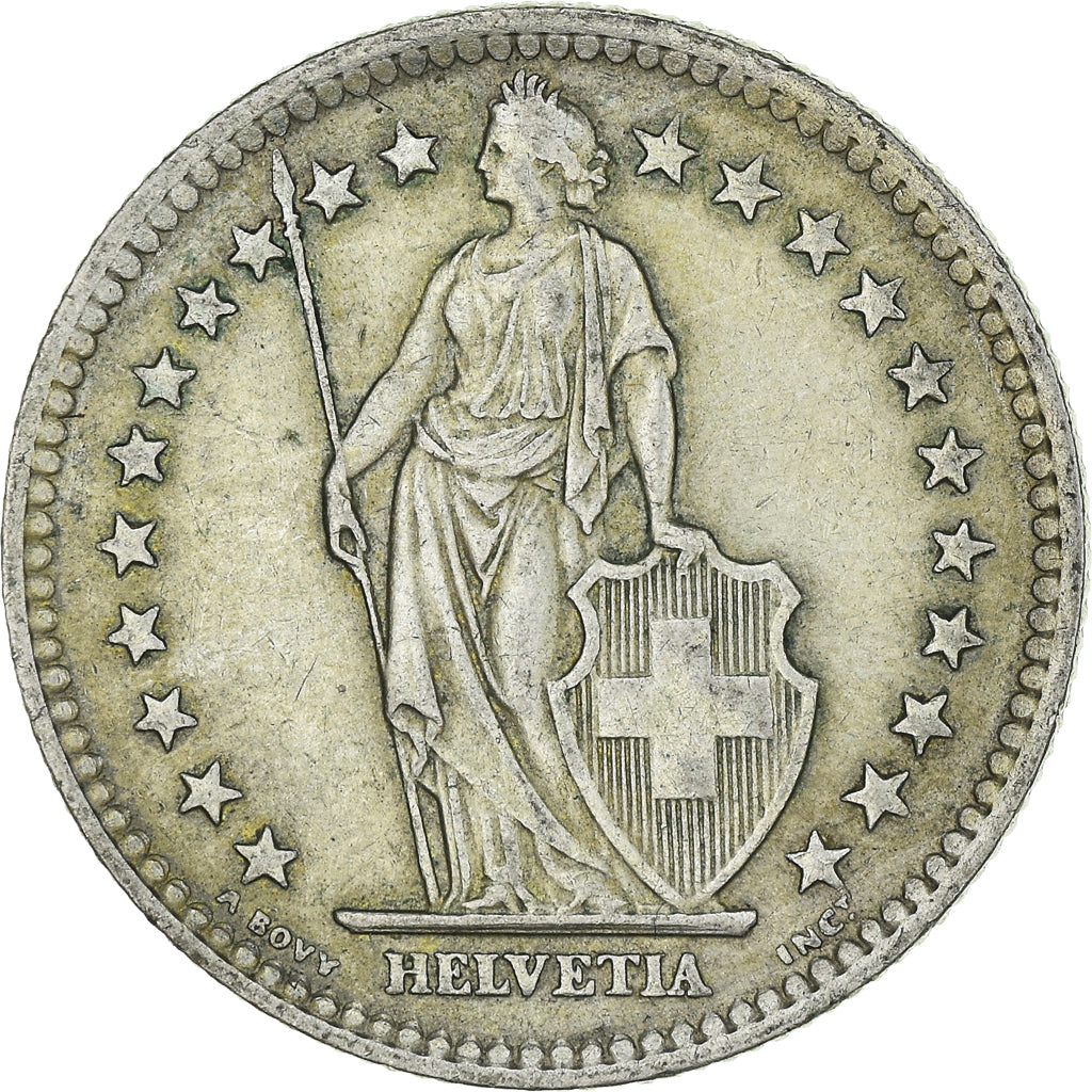 Coin, Switzerland, 2 Francs, 1963, Bern, AU(55-58), Silver, KM:21