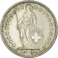 Moneta, Szwajcaria, 2 Francs, 1965, Bern, AU(55-58), Srebro, KM:21