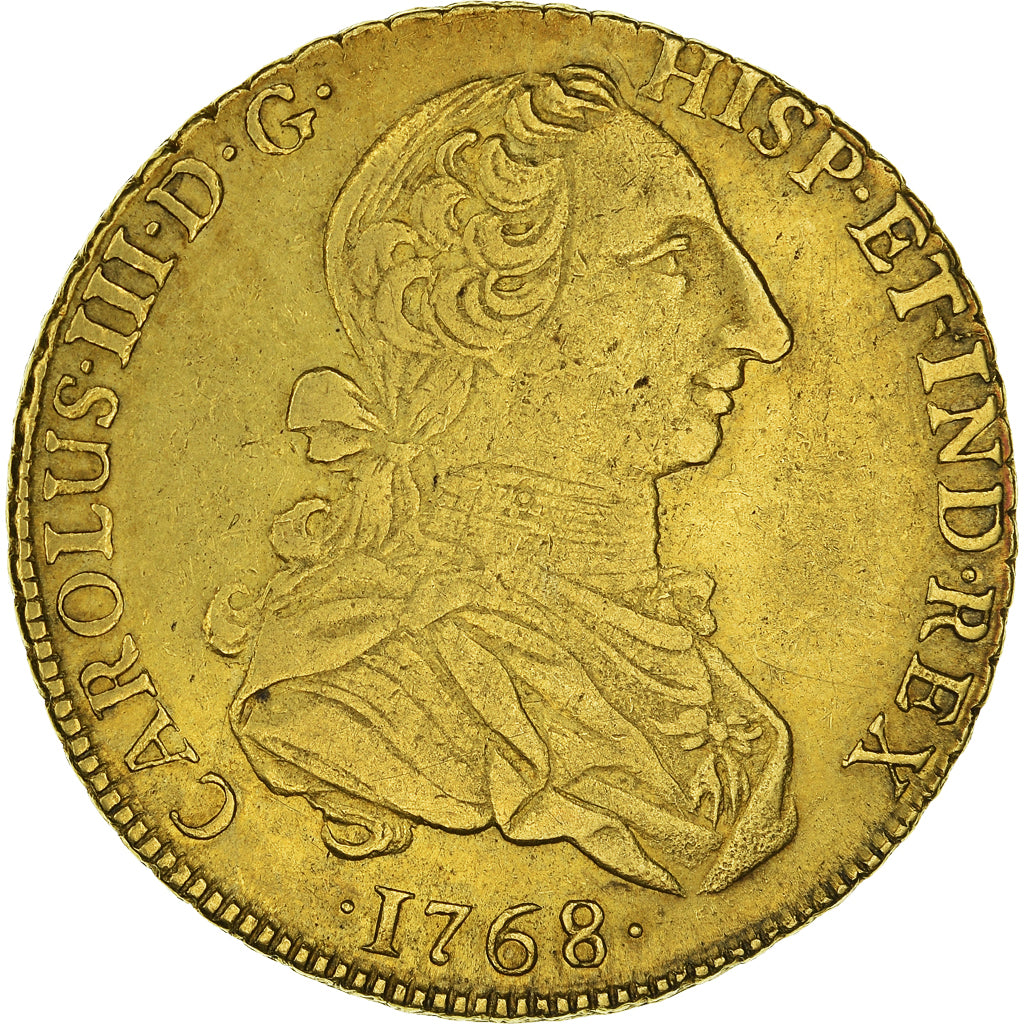 Pérou, Charles III, 8 Escudos, 1768, Lima, Or, TTB, Friedberg:27a, KM:70
