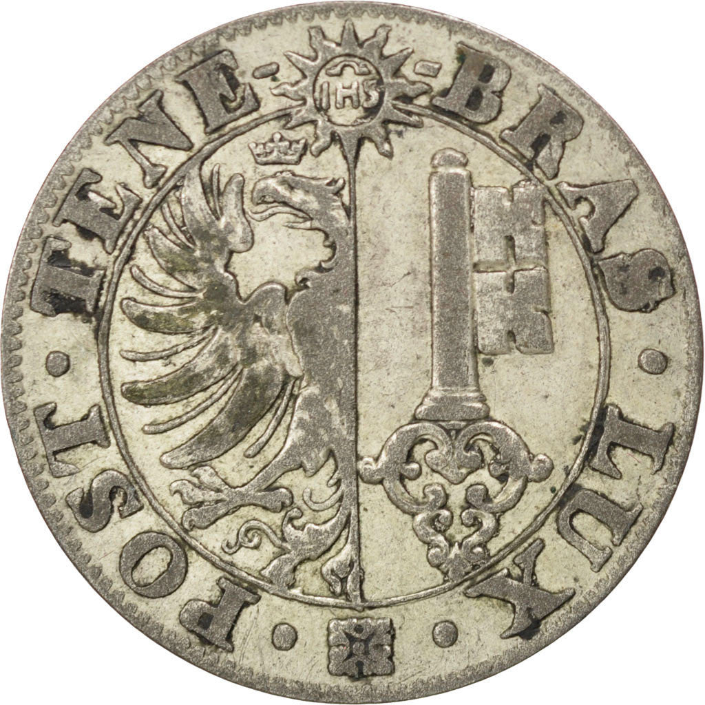 Coin, SWISS CANTONS, GENEVA, 25 Centimes, 1839, EF(40-45), Billon, KM:129