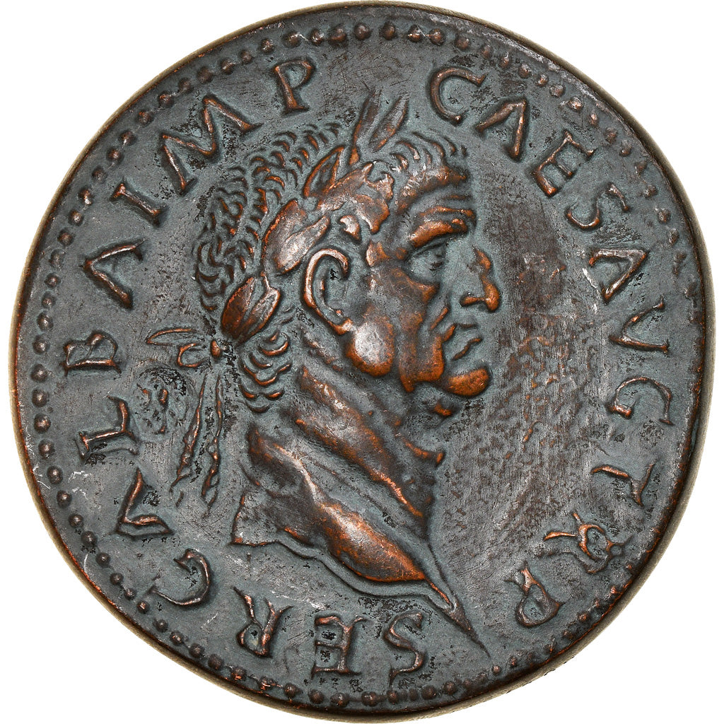 France, Médaille, Reproduction Sesterce Galba, History, 1968, TTB+, Cuivre