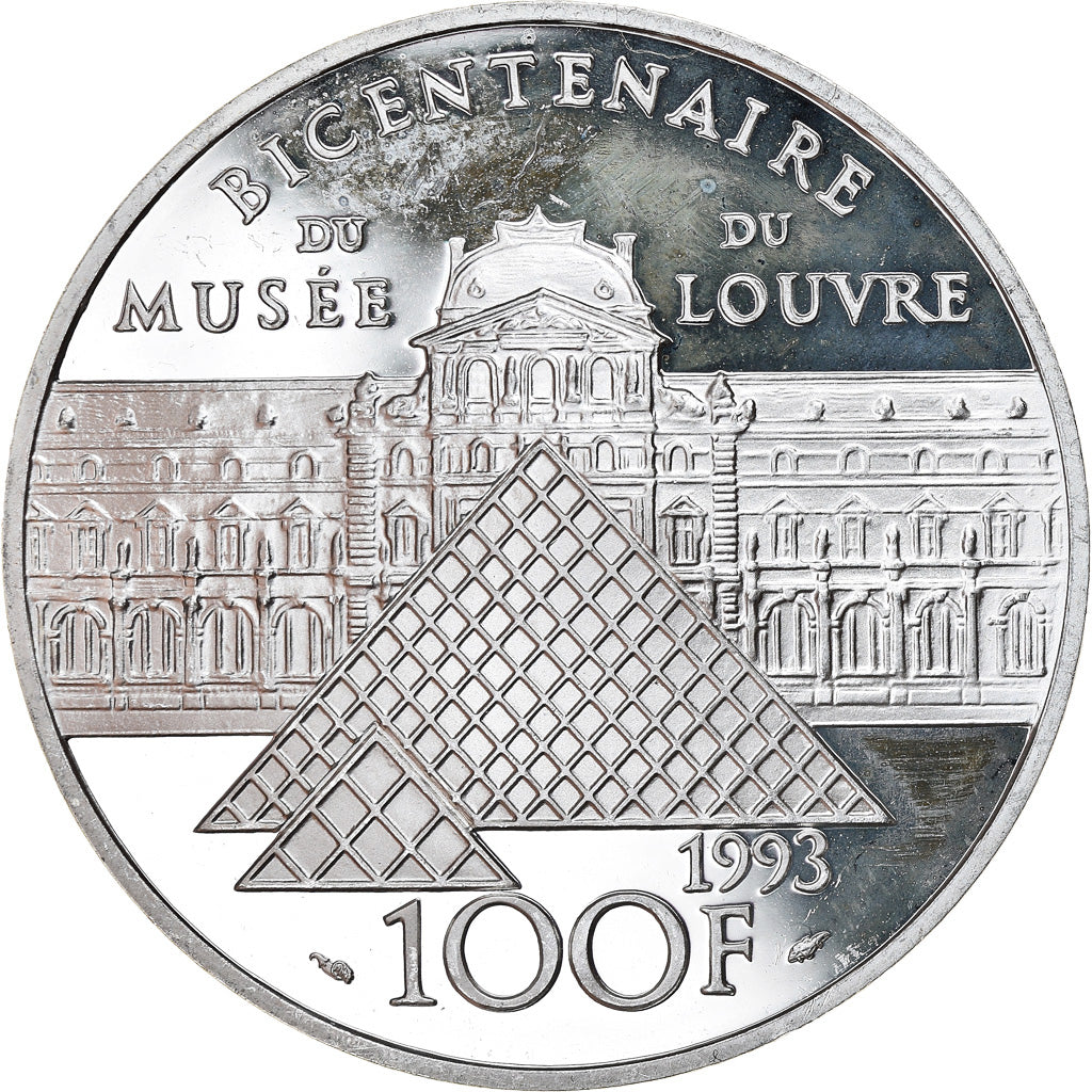 Munten, Frankrijk, 100 Francs, 1993, PR+, Zilver, KM:1019, Gadoury:C49