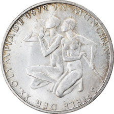 Coin, GERMANY - FEDERAL REPUBLIC, 10 Mark, 1972, Munich, AU(55-58), Silver