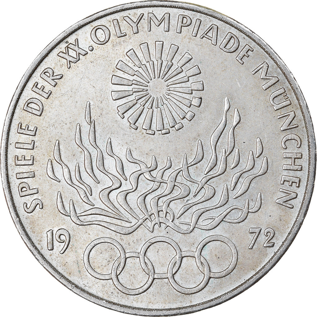 Moneta, GERMANIA - REPUBBLICA FEDERALE, 10 Mark, 1972, Munich, SPL-, Argento