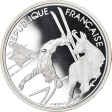 France, 100 Francs, Albertville - Ski acrobatique, 1990, BE, Argent, FDC