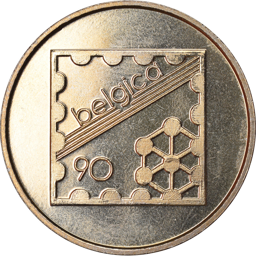 Belgium, Token, 175ème anniversaire de la bataille de Waterloo, 1990, MS(64)