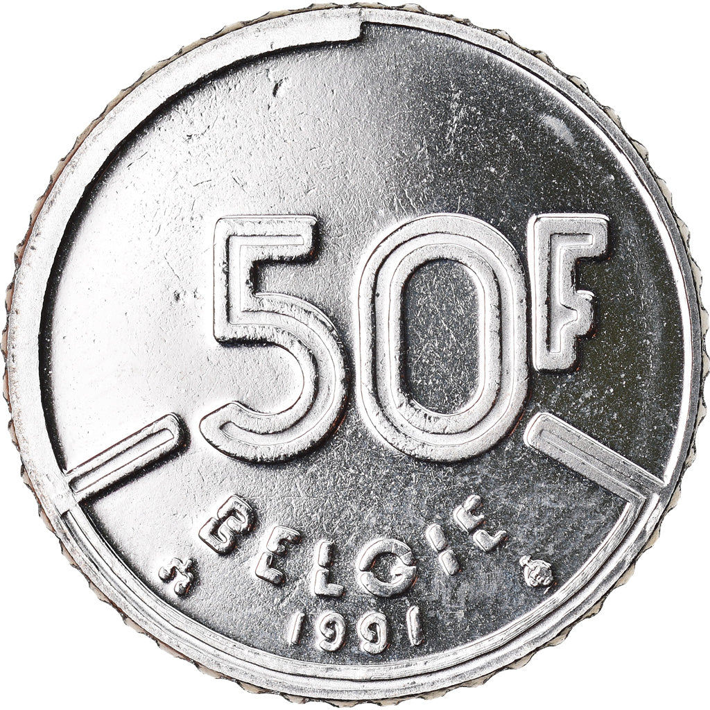 Munten, België, Baudouin I, 50 Francs, 50 Frank, 1991, Brussels, Belgium, FDC
