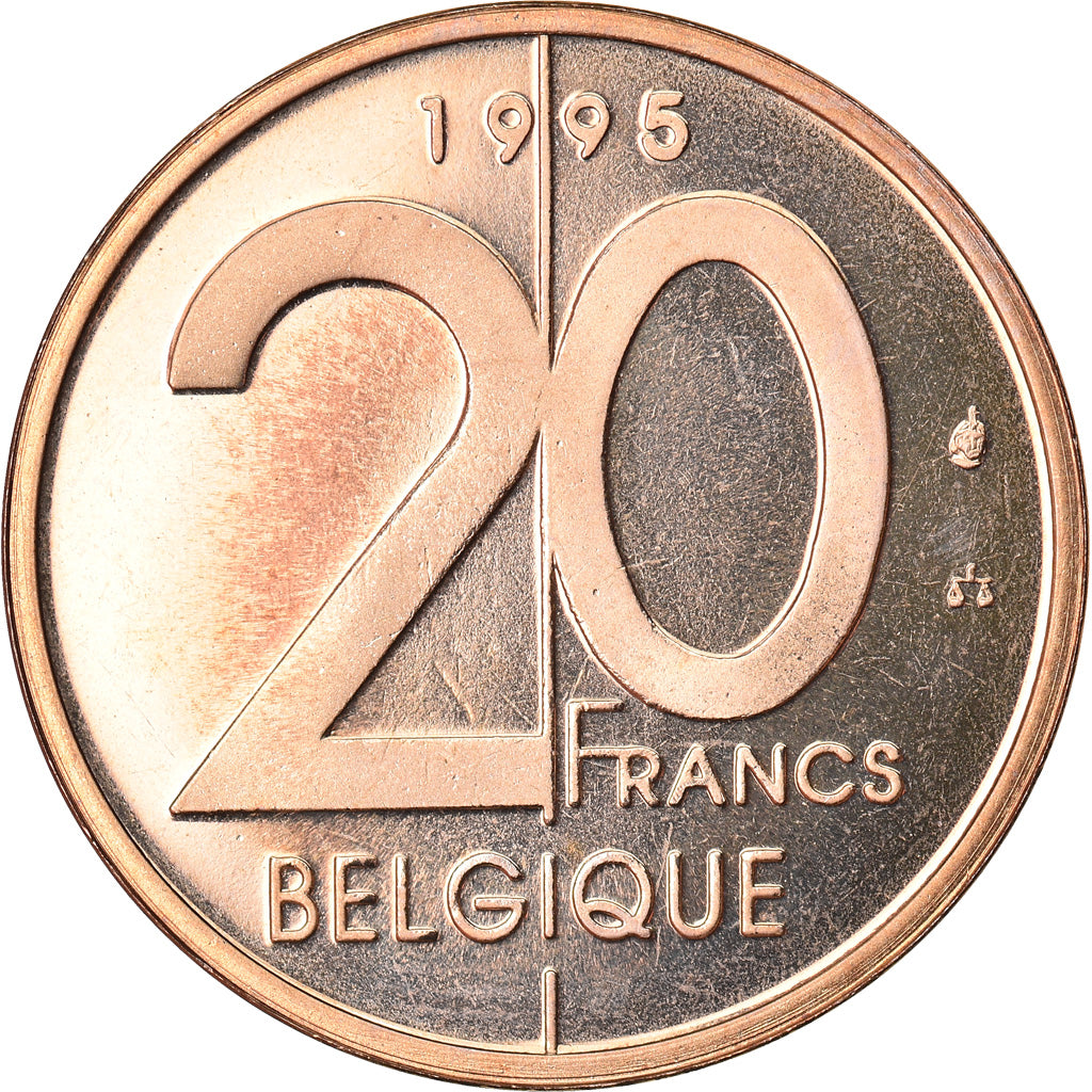 Monnaie, Belgique, Albert II, 20 Francs, 20 Frank, 1995, Bruxelles, SPL+