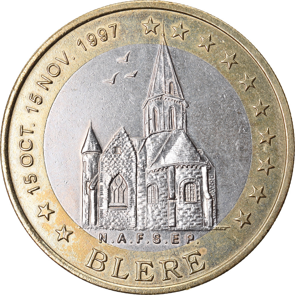France, 10 Euro, Euro des Villes, 1997, Bléré, AU(55-58)