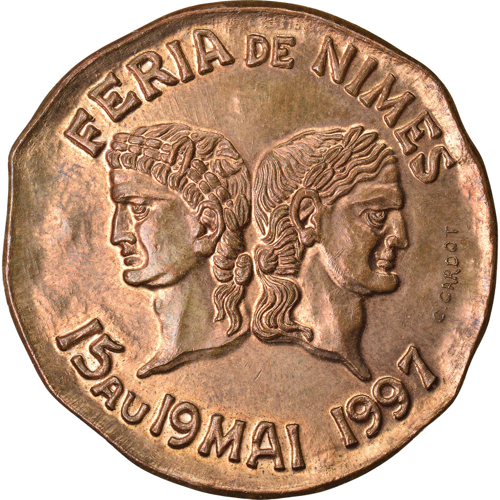 France, 1-1/2 Euro, Euro des Villes, 1997, NIMES, SUP