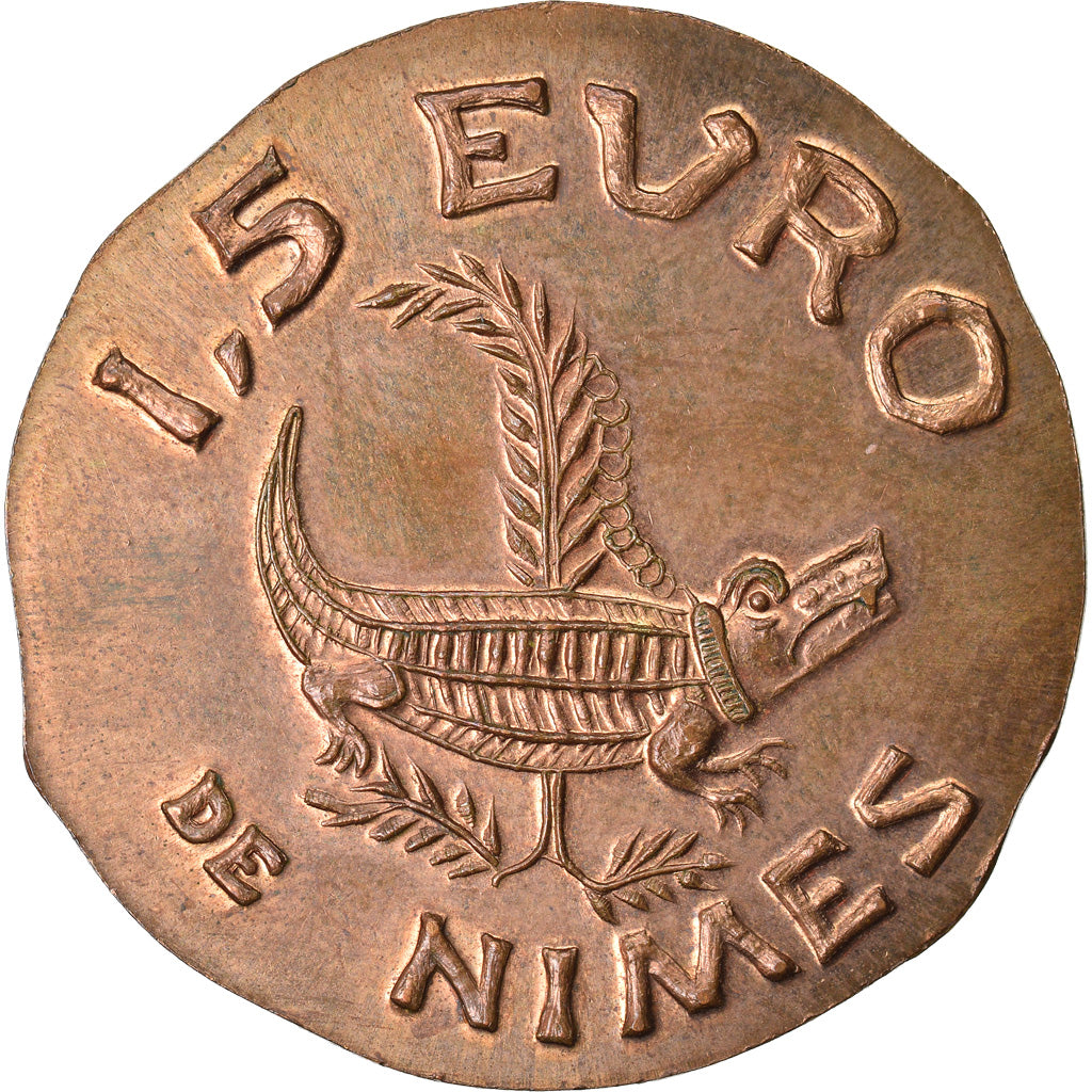 France, 1-1/2 Euro, Euro des Villes, 1997, NIMES, SUP