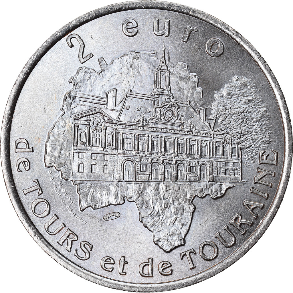 Francia, 2 Euro, Euro des Villes, 1997, Château-Renault, SPL-, N.C.