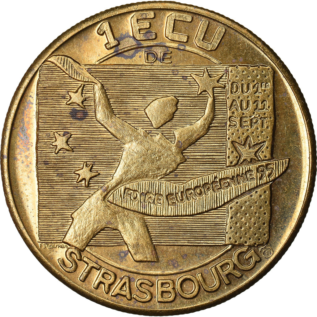 France, Ecu, Euro des Villes, 1995, Strasbourg, SUP
