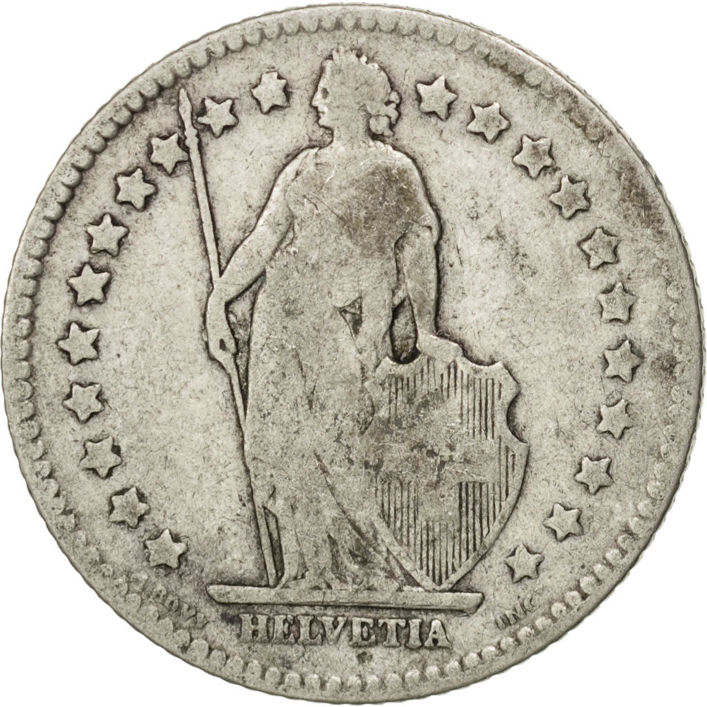Coin, Switzerland, Franc, 1894, Bern, VF(20-25), Silver, KM:24