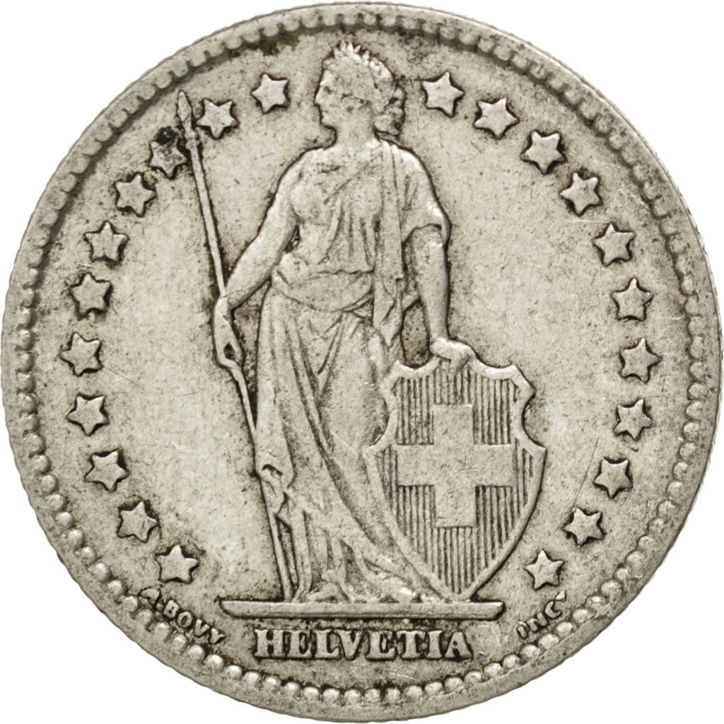 Coin, Switzerland, Franc, 1910, Bern, EF(40-45), Silver, KM:24