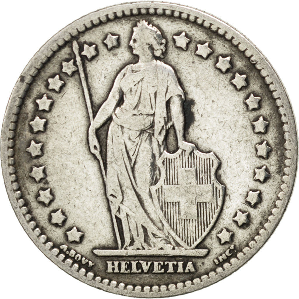 Coin, Switzerland, Franc, 1931, Bern, EF(40-45), Silver, KM:24