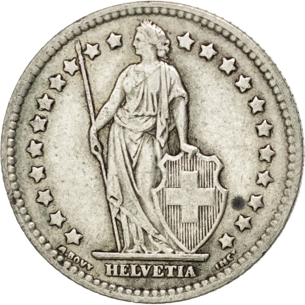 Coin, Switzerland, Franc, 1943, Bern, EF(40-45), Silver, KM:24