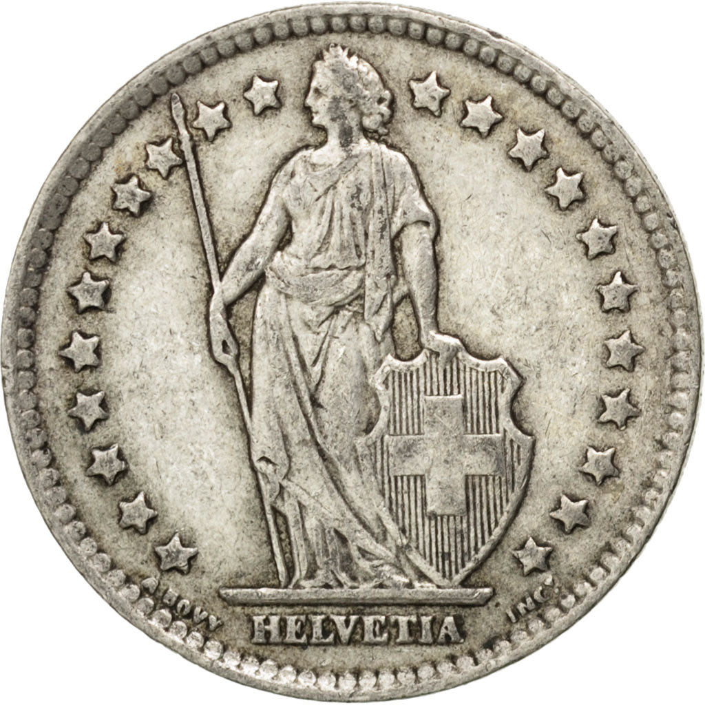 Coin, Switzerland, Franc, 1943, Bern, EF(40-45), Silver, KM:24