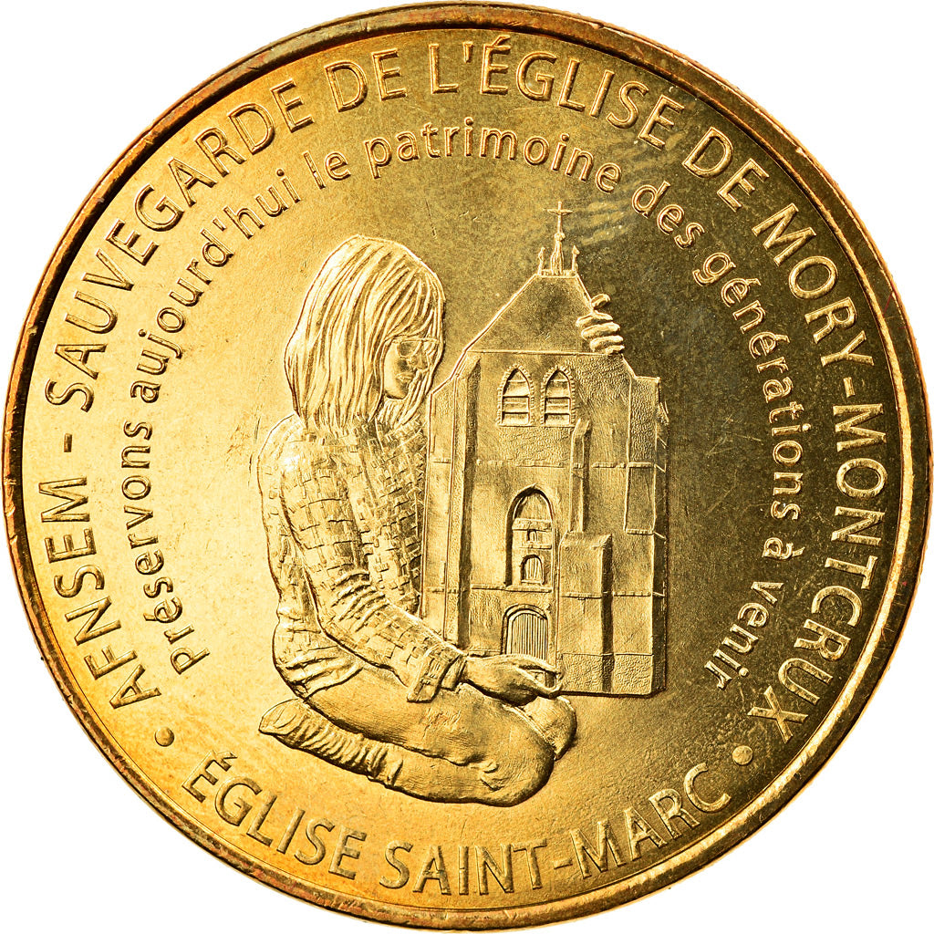 Francia, Token, Touristic token, Mory-Montcrux - Eglise Saint-Marc, Arts &