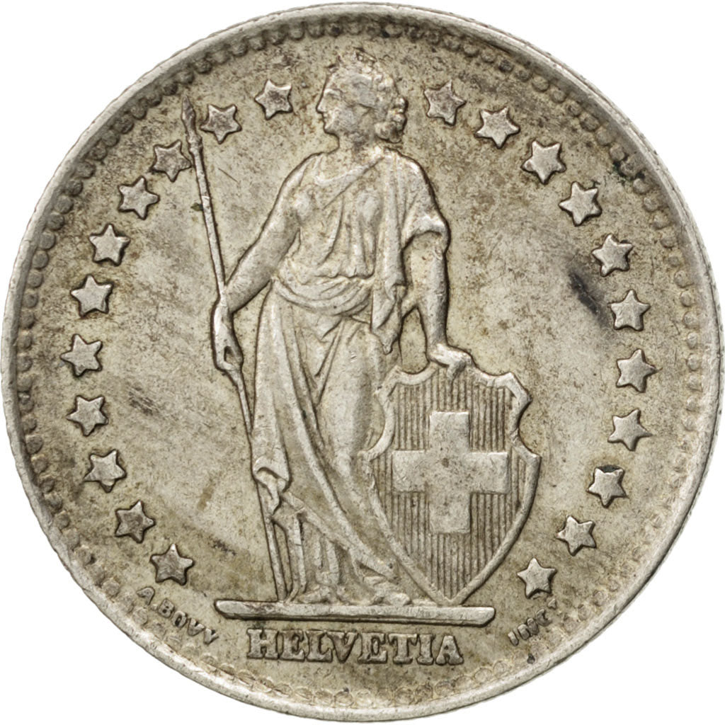 Coin, Switzerland, Franc, 1946, Bern, AU(50-53), Silver, KM:24