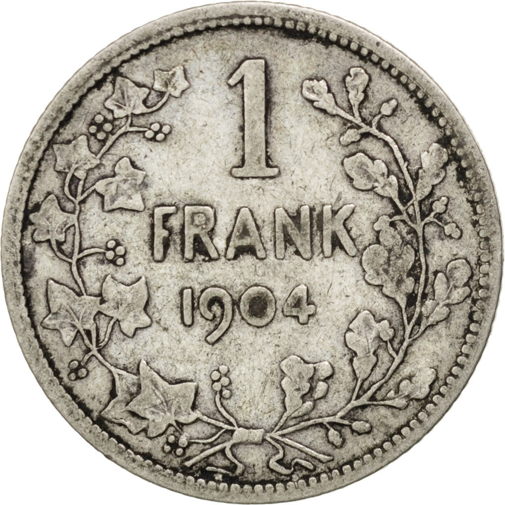 Coin, Belgium, Franc, 1904, VF(20-25), Silver, KM:57.1