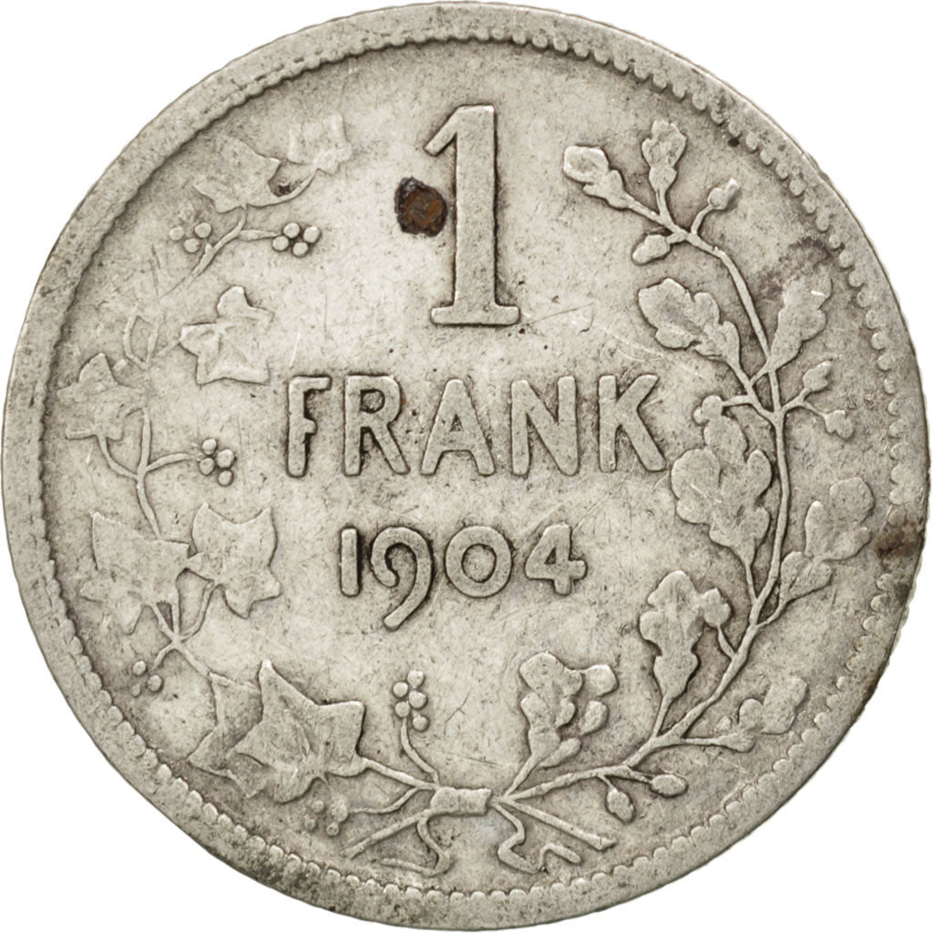 Coin, Belgium, Franc, 1904, VF(20-25), Silver, KM:57.1