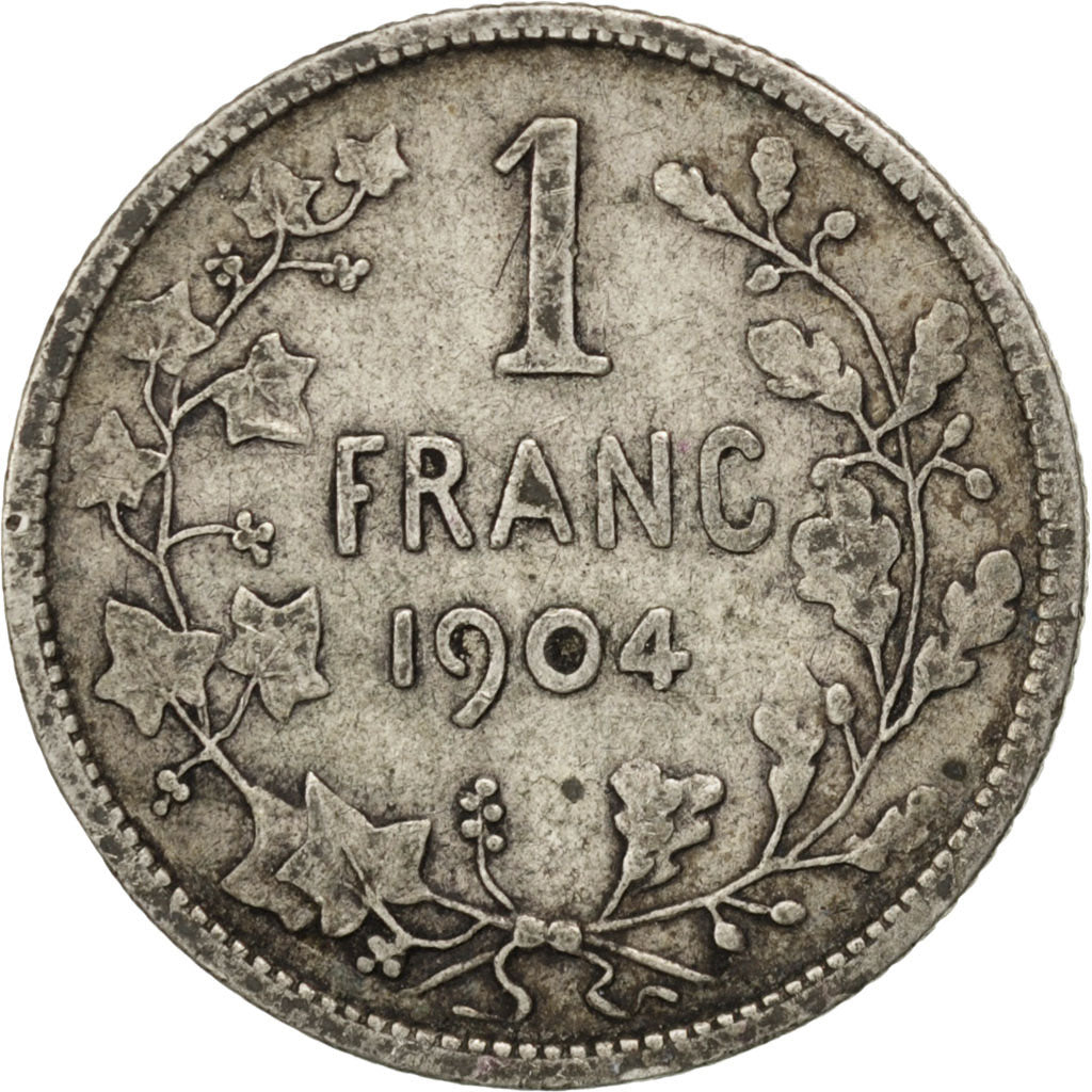 Münze, Belgien, Franc, 1904, S, Silber, KM:56.1