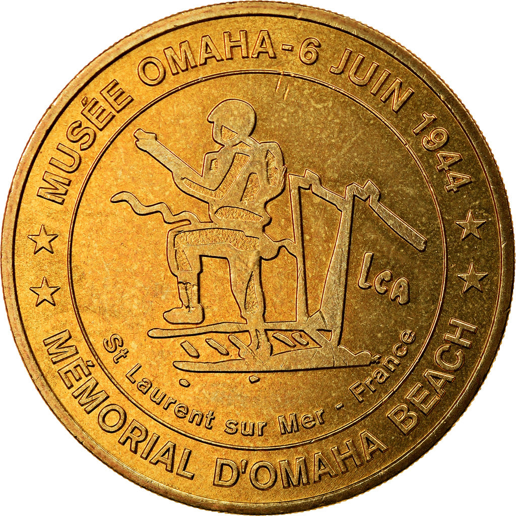 France, Jeton, Jeton Touristique, Saint-Laurent-sur-Mer Musée Omaha n°1, Arts