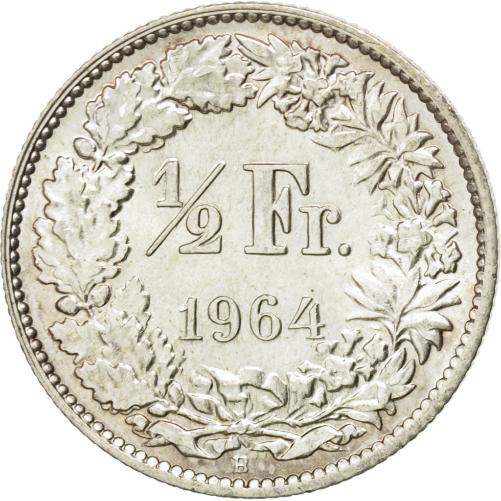 Monnaie, Suisse, 1/2 Franc, 1964, Bern, SPL+, Argent, KM:23