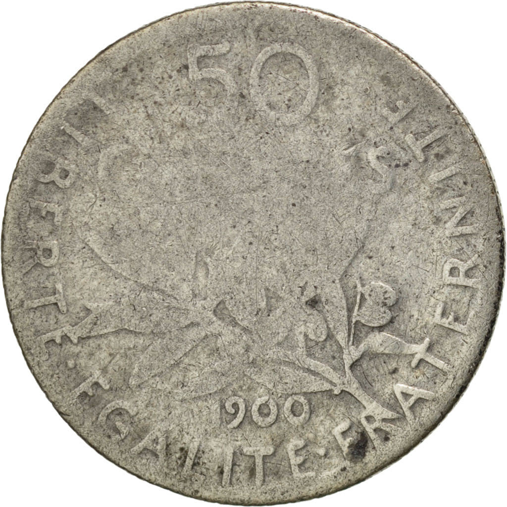 Münze, Frankreich, Semeuse, 50 Centimes, 1900, SGE, Silber, KM:854, Gadoury:420