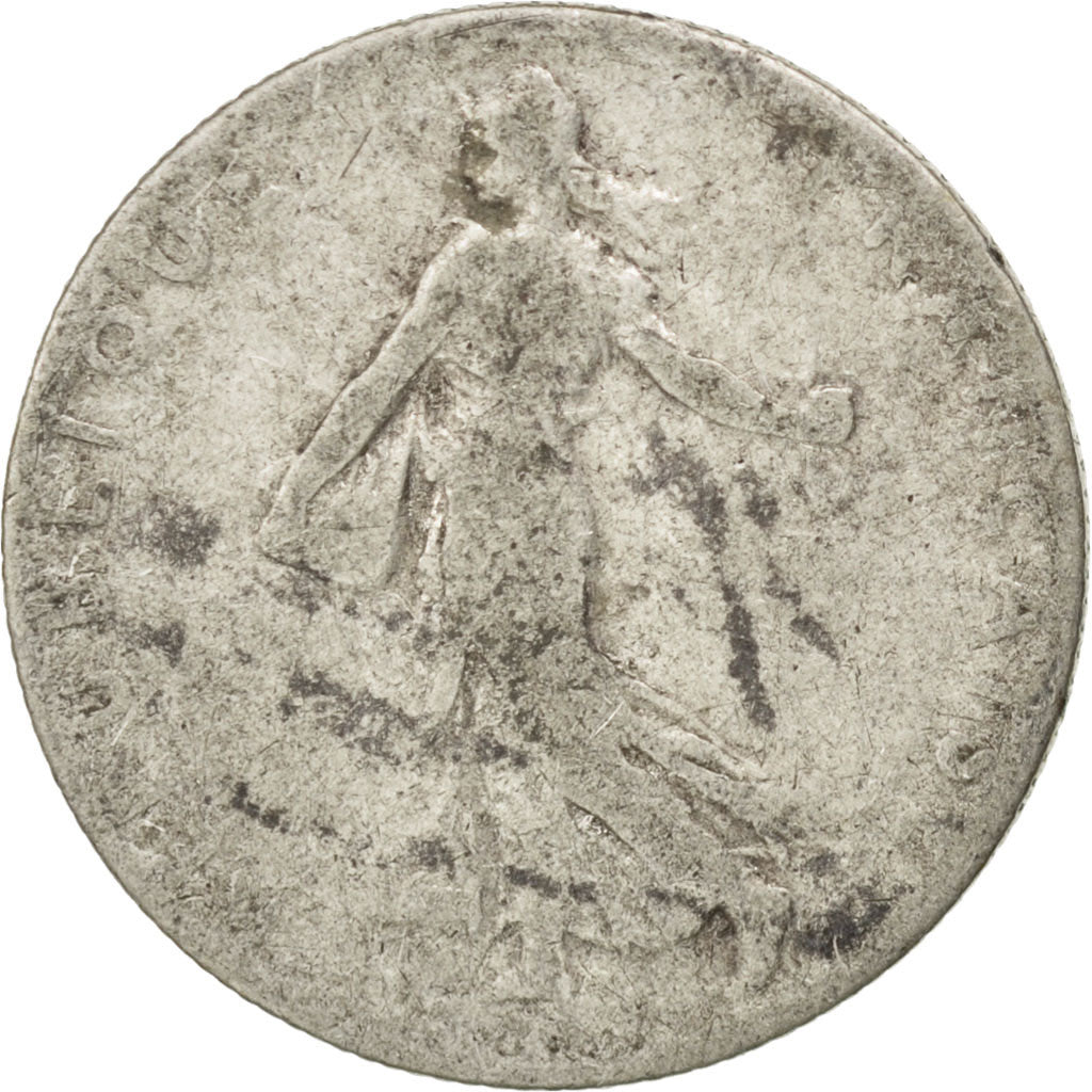 Munten, Frankrijk, Semeuse, 50 Centimes, 1904, ZG+, Zilver, KM:854, Gadoury:420