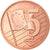 Vaticano, 5 Euro Cent, 2011, unofficial private coin, MS(63), Aço Cromado a